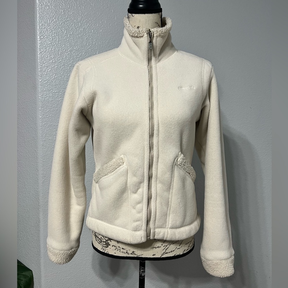 Patagonia synchilla windzone Jacket size Small offwhite - Picture 6 of 7